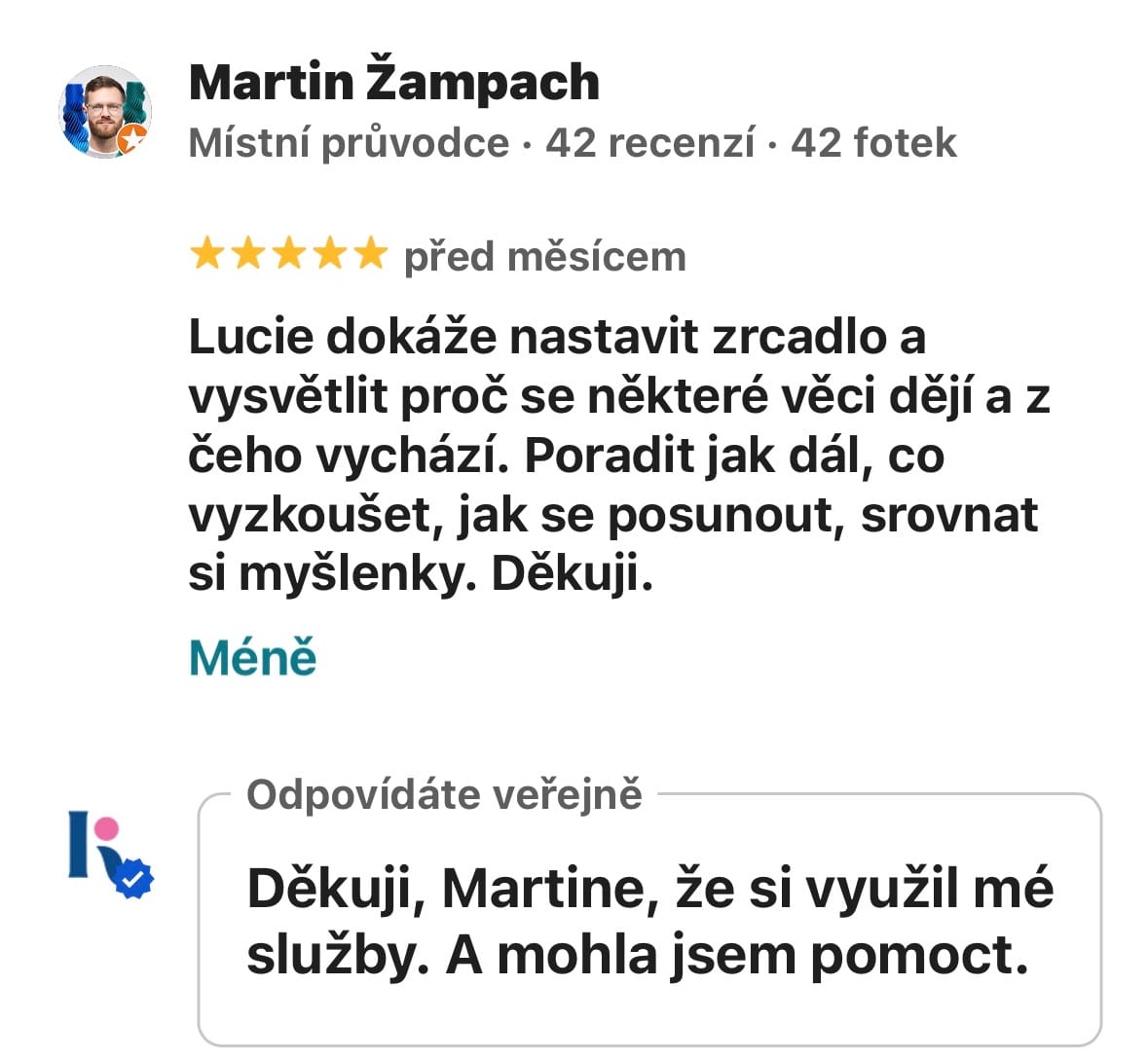 kariérní růst, koučink Lucie Kirchner