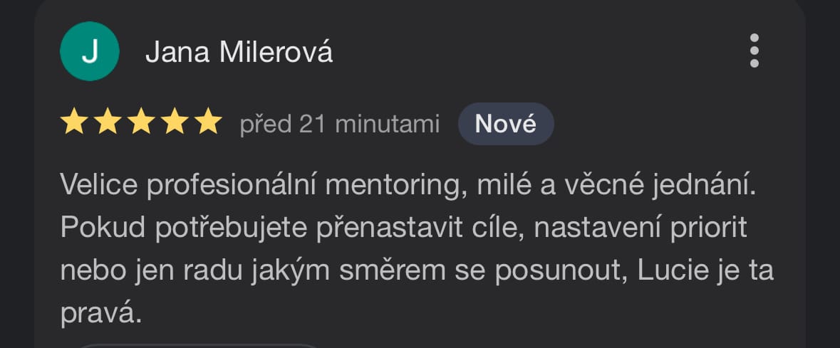 kariérní růst, koučink Lucie Kirchner