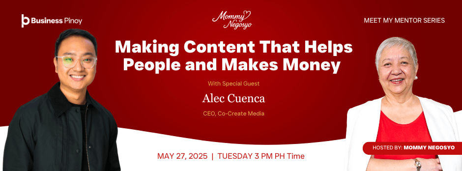 Marian Clarissa Medina-Dypuekeng and Mommy Negosyo webinar