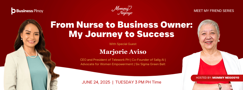 Marjorie Aviso and Mommy Negosyo webinar