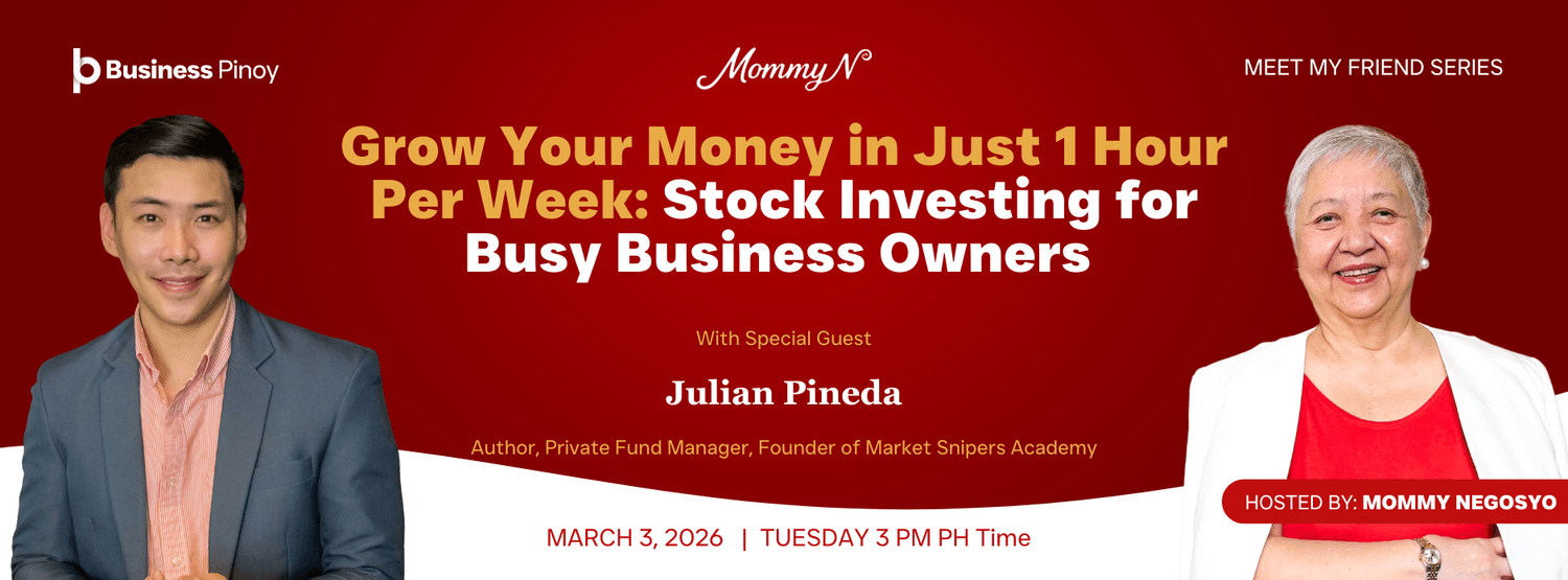 Julian Pineda with Mommy Negosyo