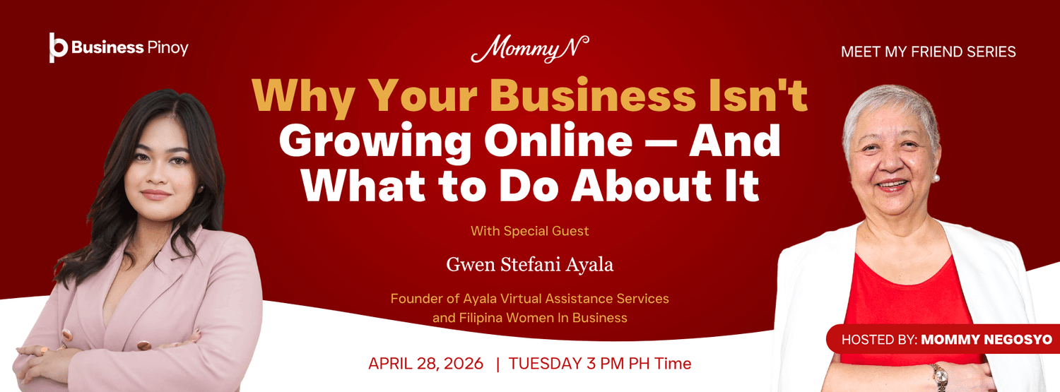 Joshua Mafelix with Mommy Negosyo