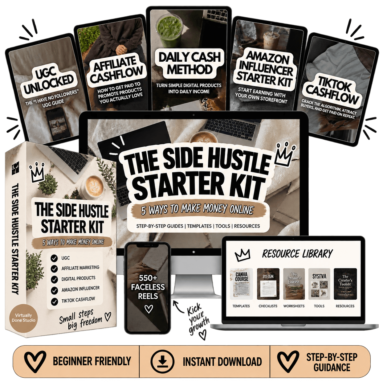 Complete done-for-you funnel bundle including templates, email swipes, and lead magnets
