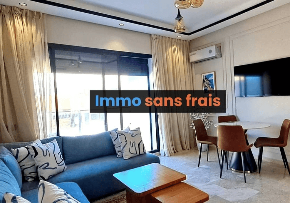 Appartement à louer de 65 m² avec balcon à Maârif Extension
