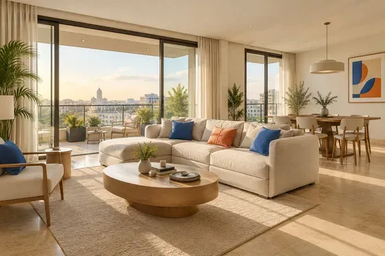 Appartement lumineux avec salon et terrasse
