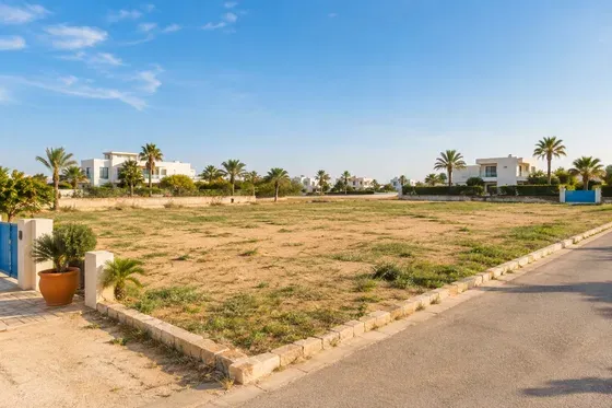 Terrain dans un quartier résidentiel