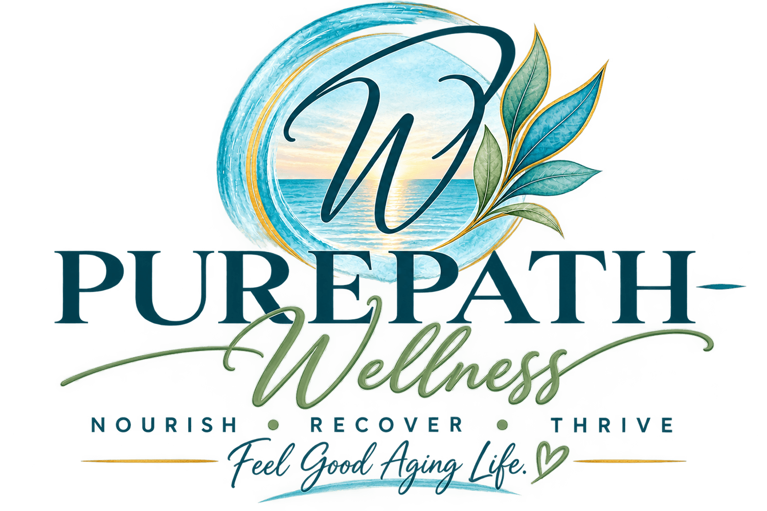PurePath Wellness aqua beach logo