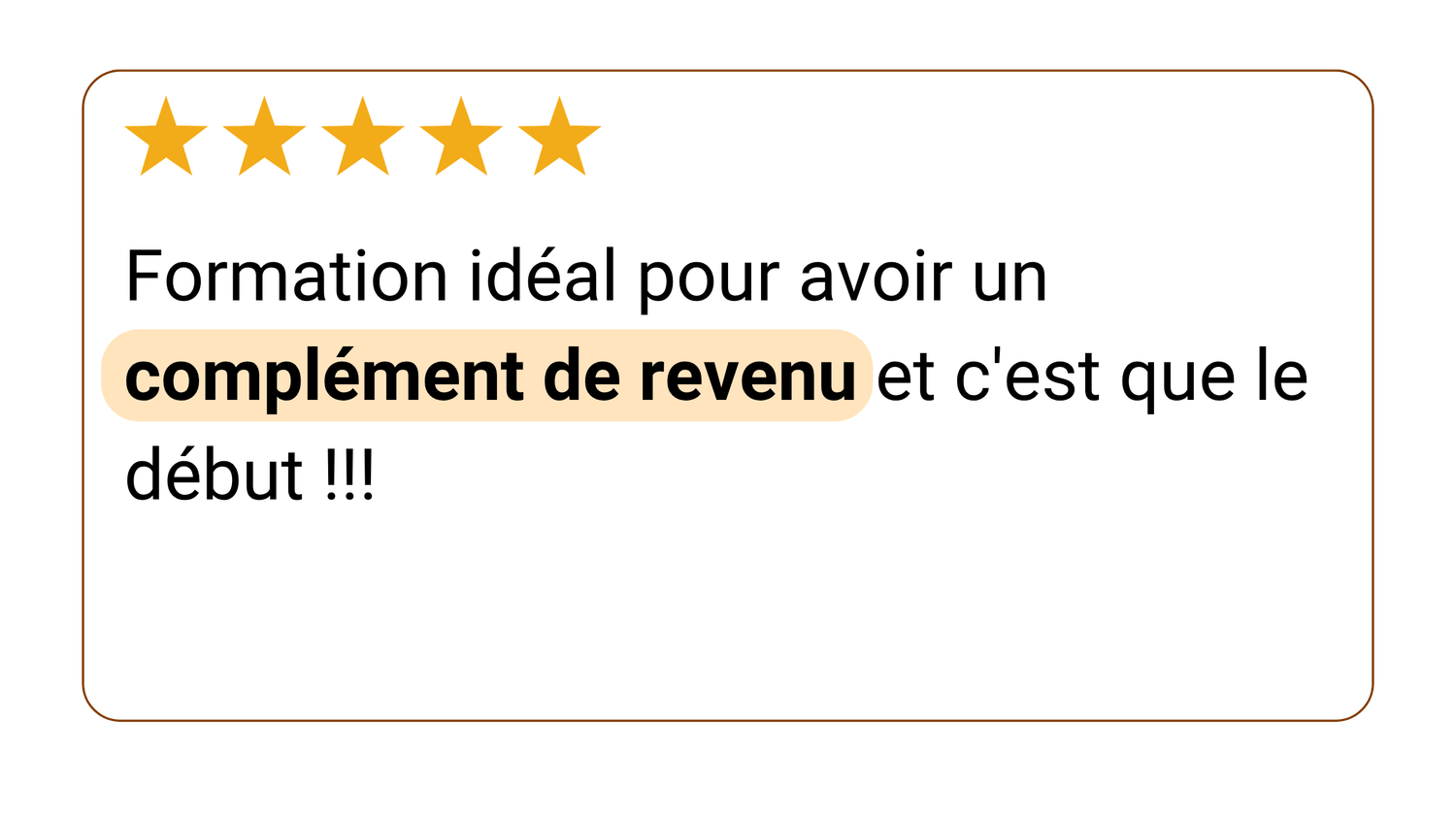 Avis client 1