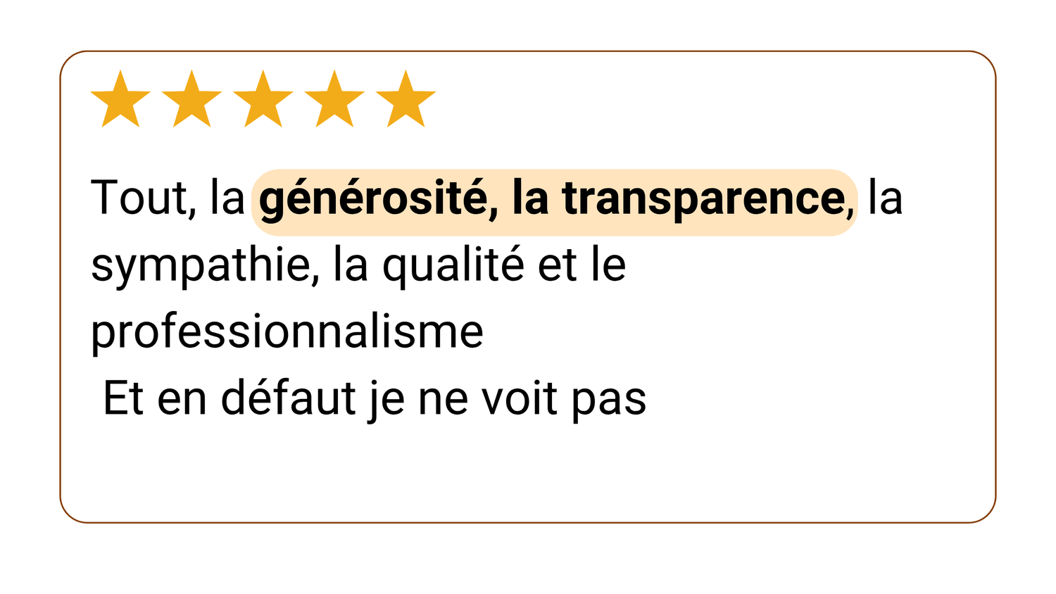 Avis client 3