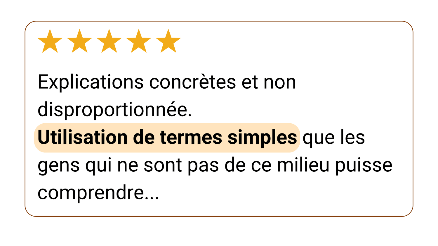 Avis client 5