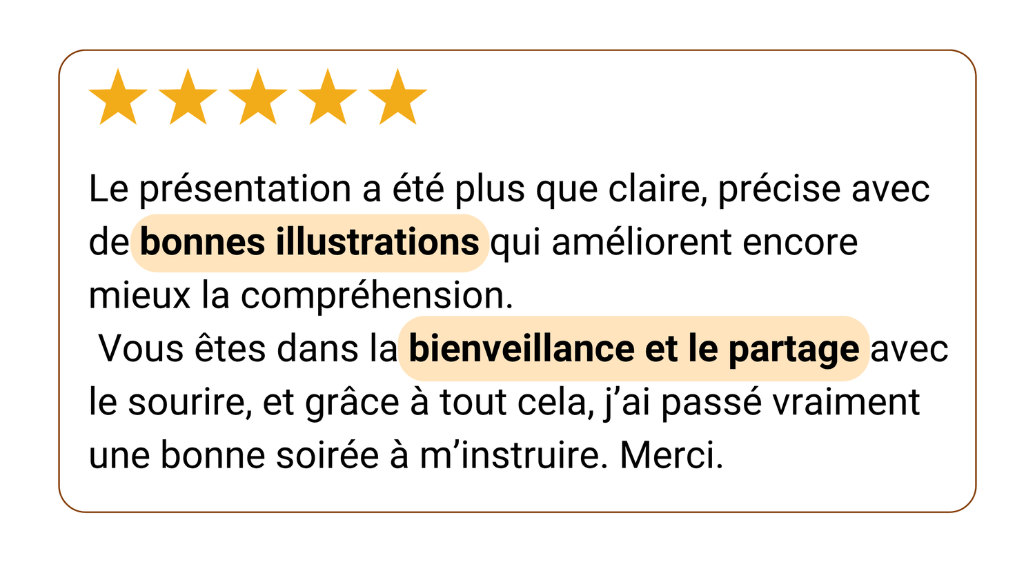 Avis client 8