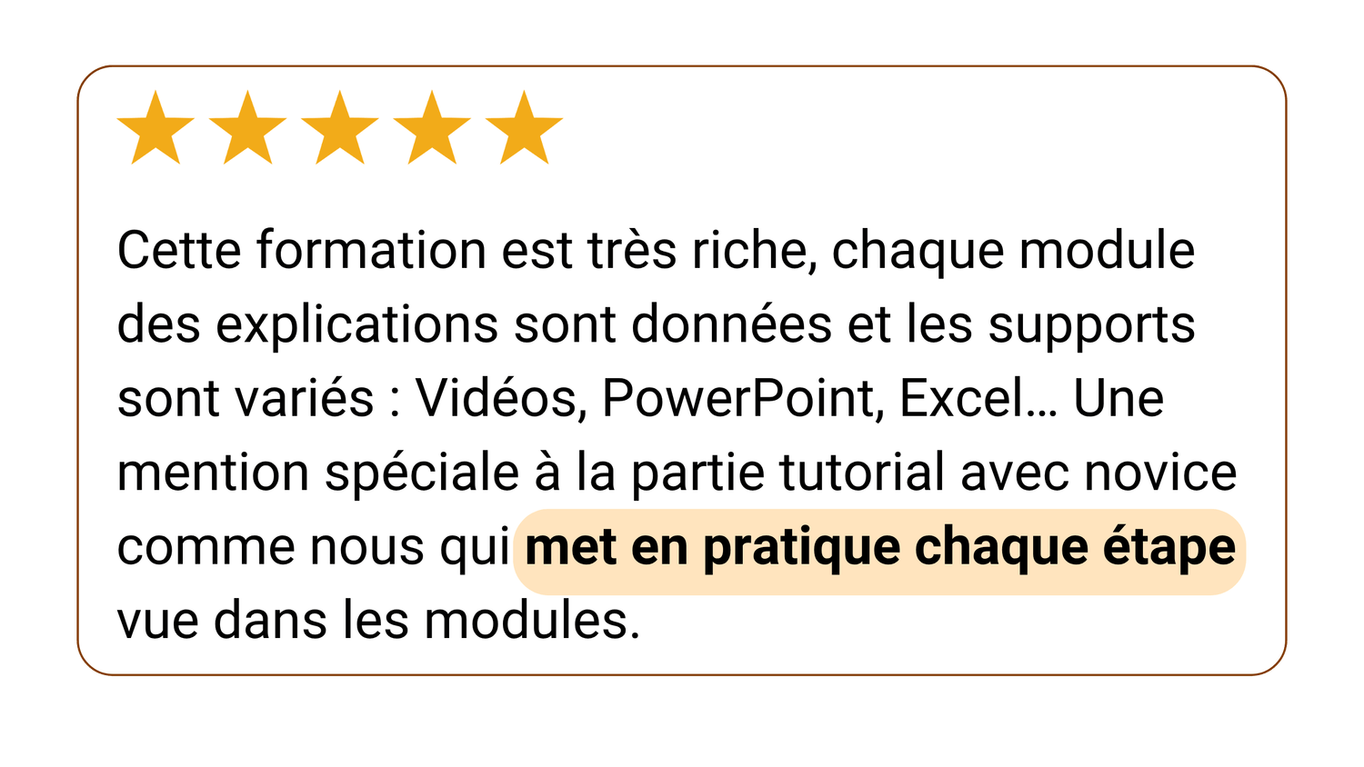 Avis client 10