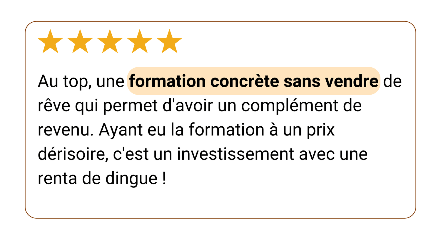 Avis client 12
