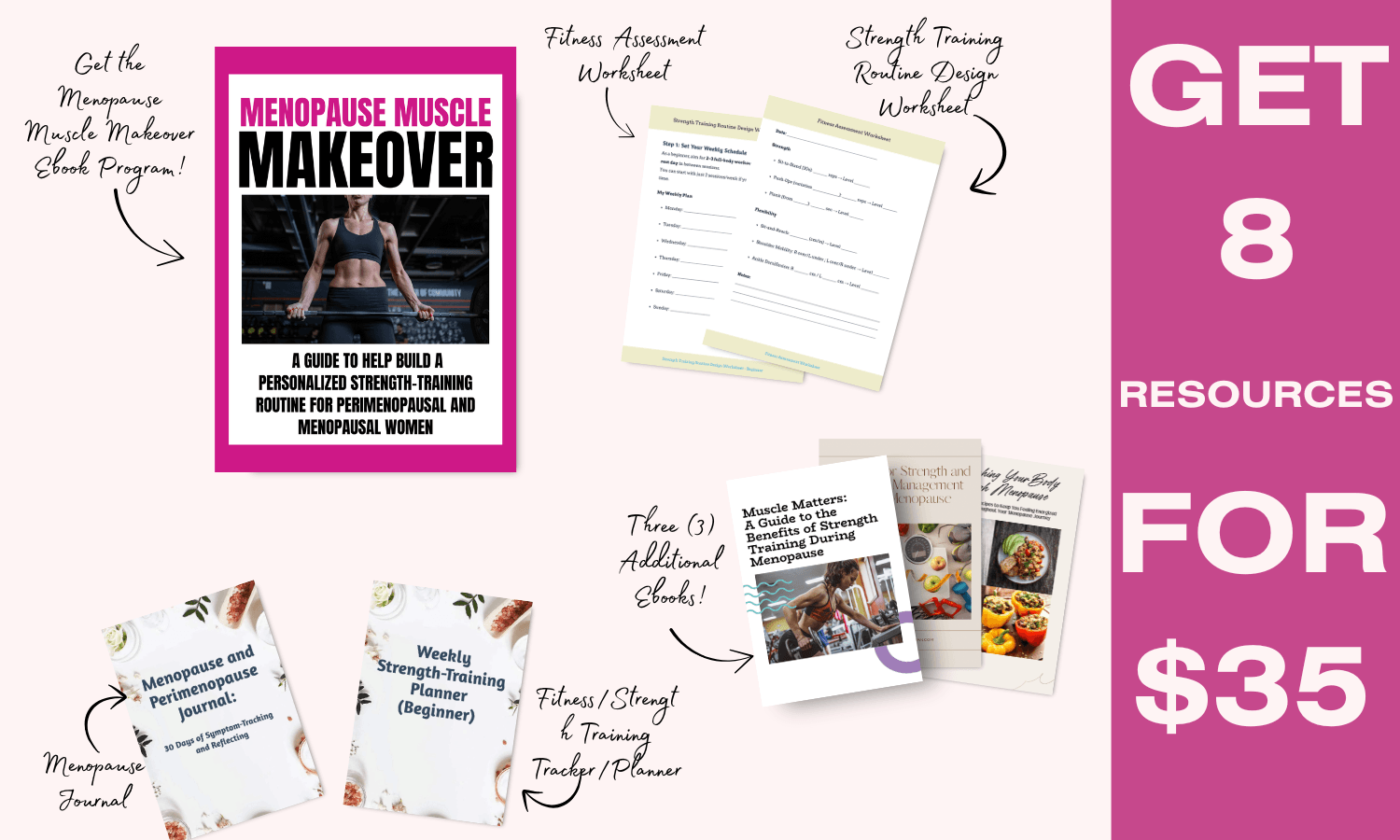 Get your hands on the Fit Strong Woman Menopause Starter Bundle!