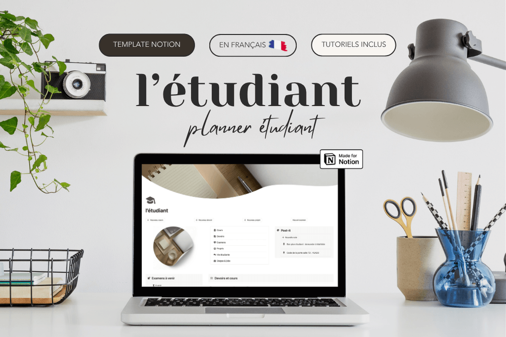 L'agenda - Life planner, template Notion français