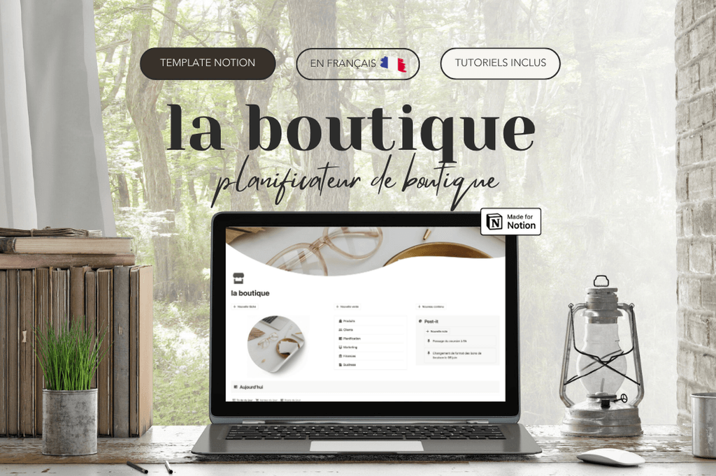 L'agenda - Life planner, template Notion français