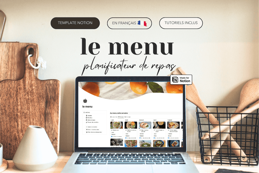 L'agenda - Life planner, template Notion français
