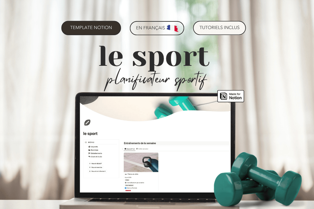 L'agenda - Life planner, template Notion français