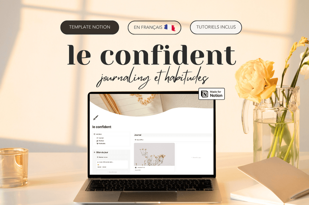 L'agenda - Life planner, template Notion français