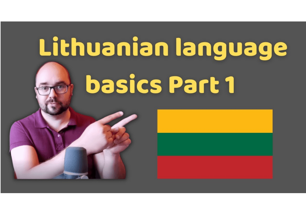 Learn Basic Lithuanian Language Lithuanian grammar you need to know!