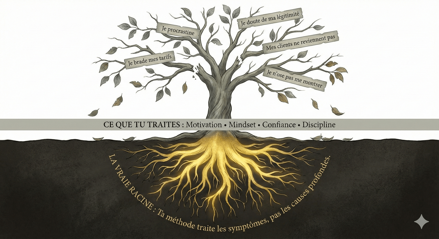Arbre - Symptômes vs Racine
