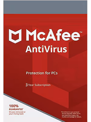 Licencia McAfee Antivirus 1 dispositivo por 3 años
