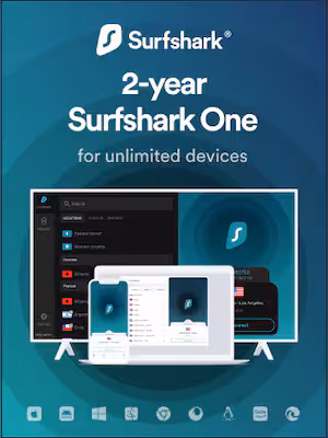 Licencia Surfshark ONE + Antivirus 2 años
