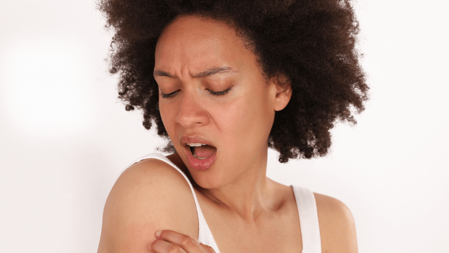 empfindliche Haut mit Spannungsgefühl