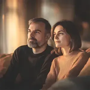 parents inquiets pour l'avenir de leur enfant qui cherche son orientation professionnelle