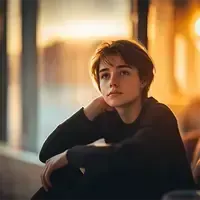 jeune réfléchissant à son avenir, perdu dans ses pensées, ressentant doute et inquiétude