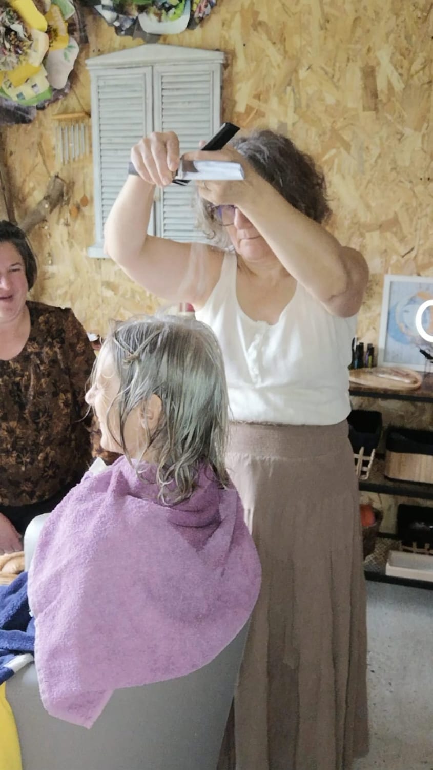 Pendant la coupe