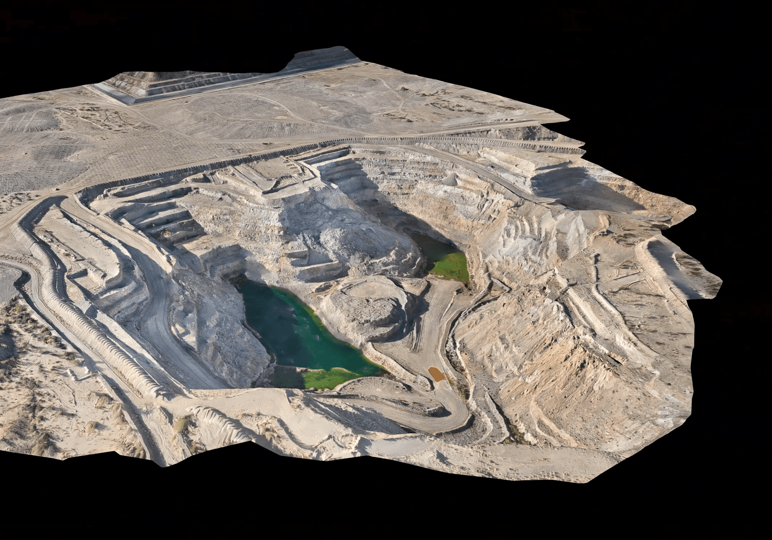 3D Model of an open pit mine