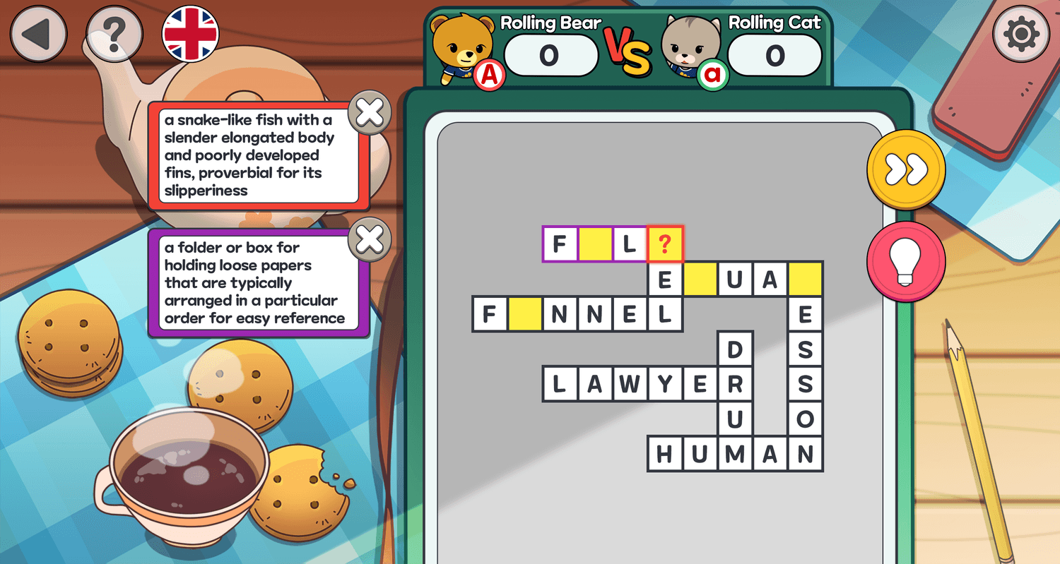 ABC Rolling Crossword