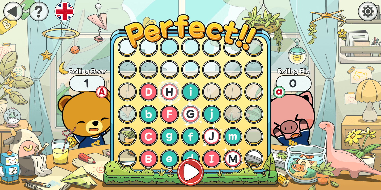 ABC Rolling Four in a Row