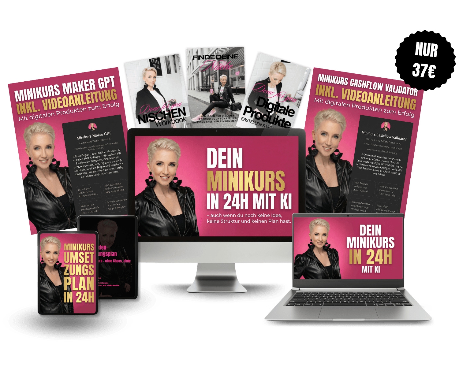 Dein Minikurs in 24 Stunden mit KI — Minikurs + 2 Custom GPTs