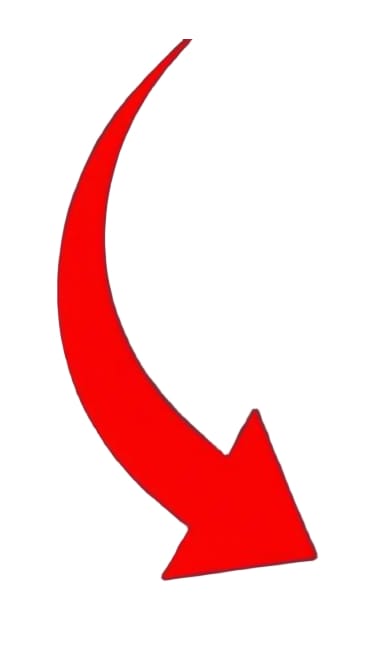 Freccia curva verso il basso