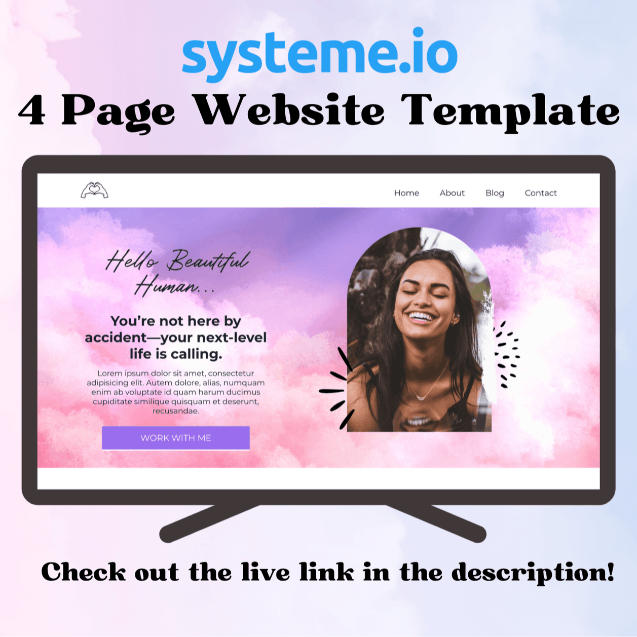 Beautiful Systeme Io 4-Page Website Template