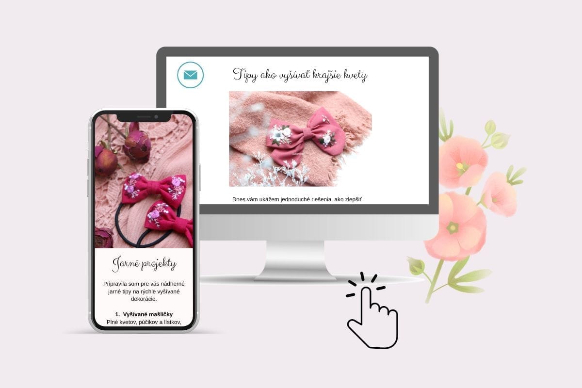 Newsletter SusanRosy, ktorý ponúka najlepšie návody a tipy pre vyšívanie, domácu pohodu, relax a nápady čo vyšívať.