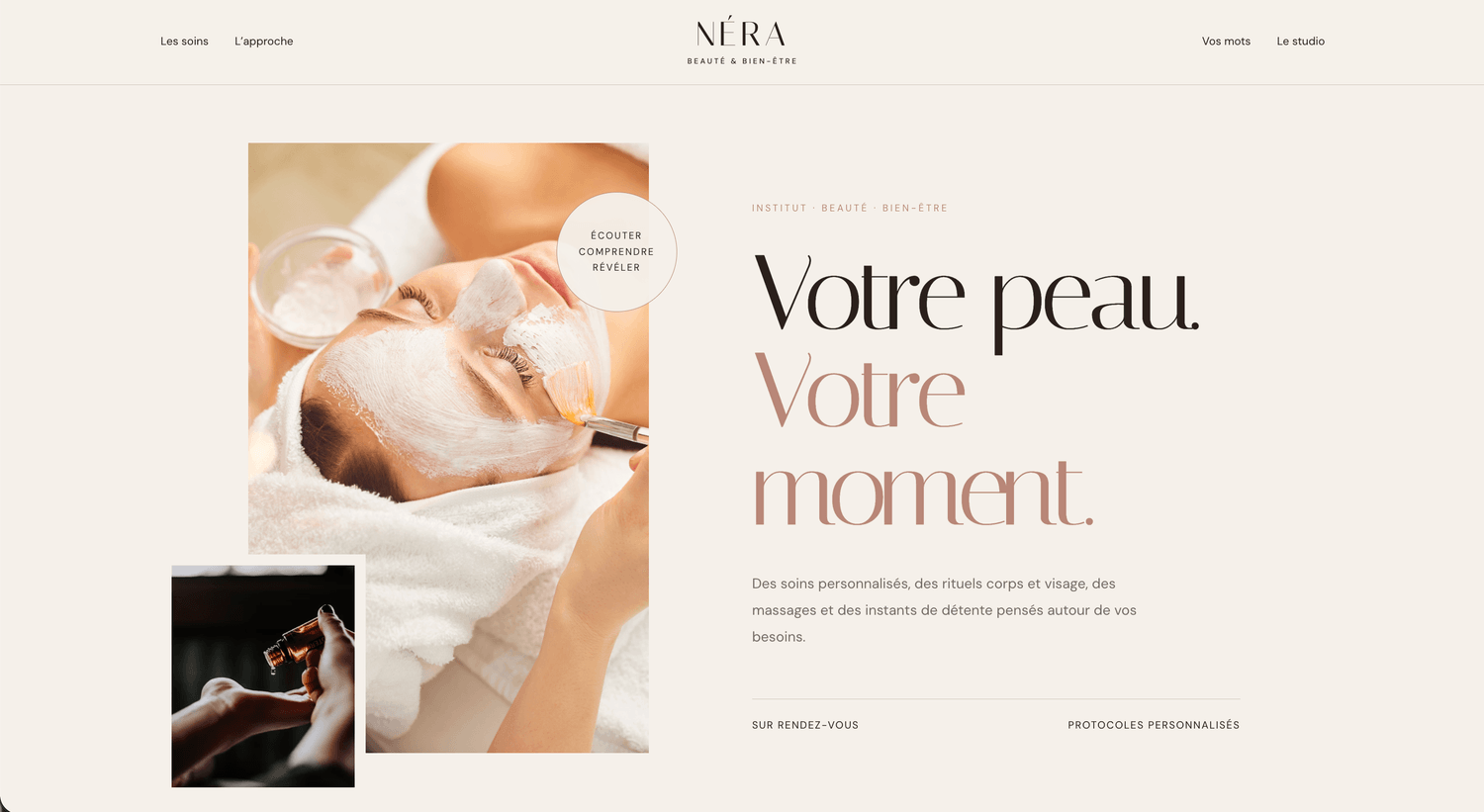 Aperçu du template NÉRA — Esthétique