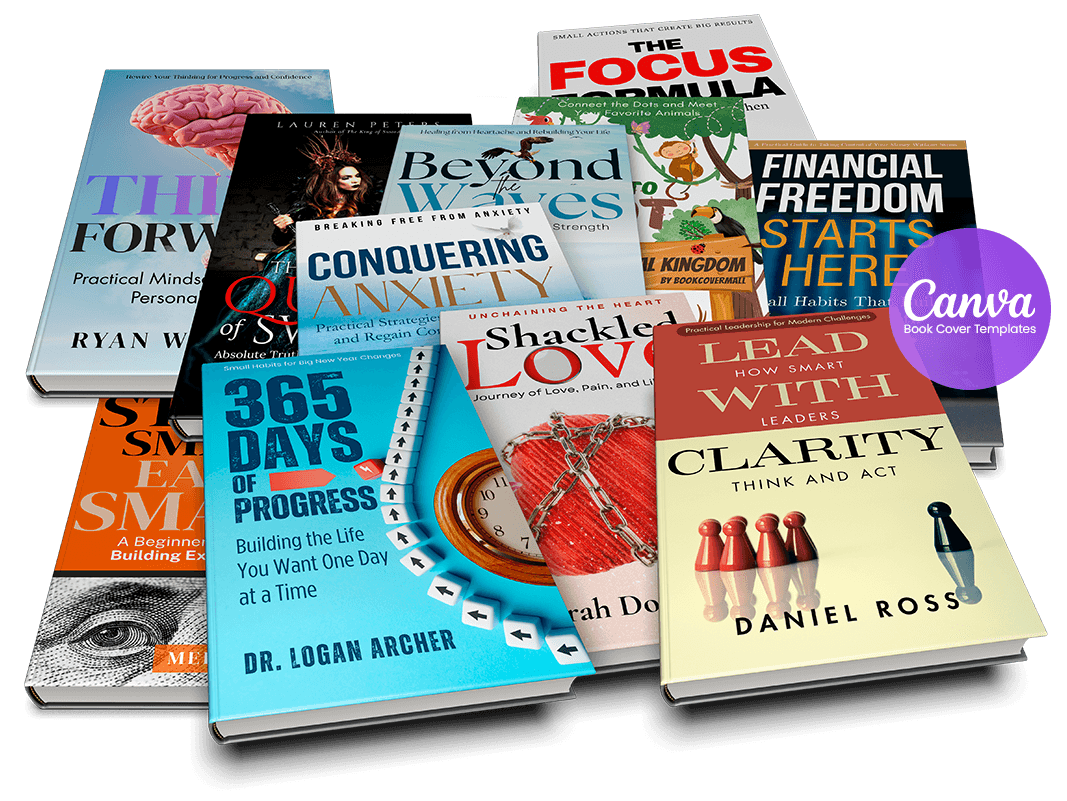 free Canva book cover template for KDP