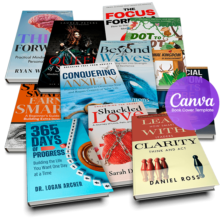 free Canva book cover template for KDP