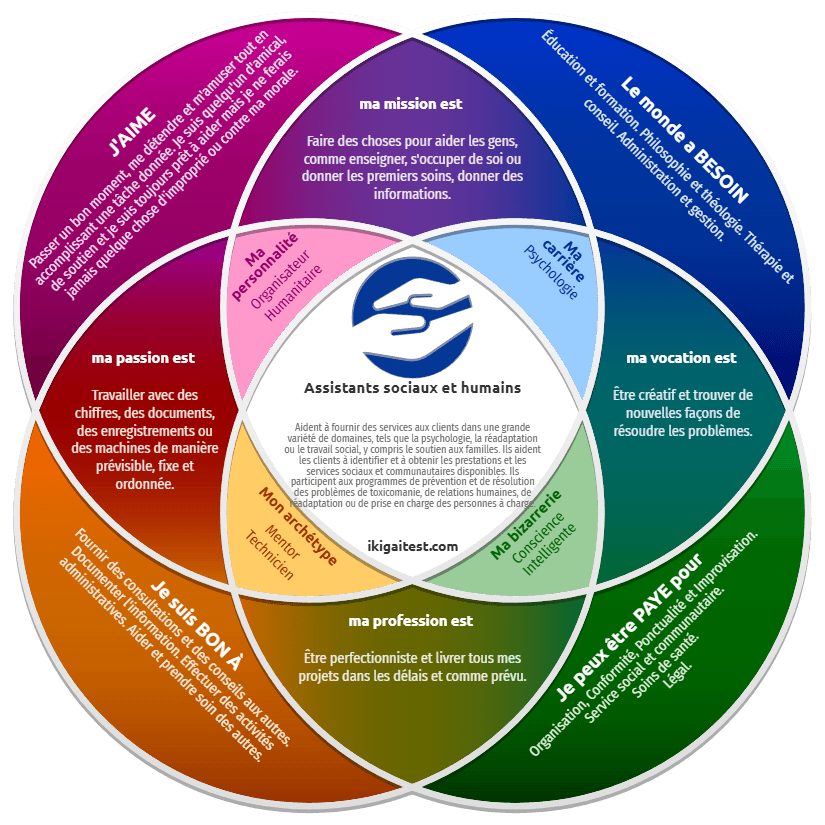 Diagramme IKIGAI personnalisé