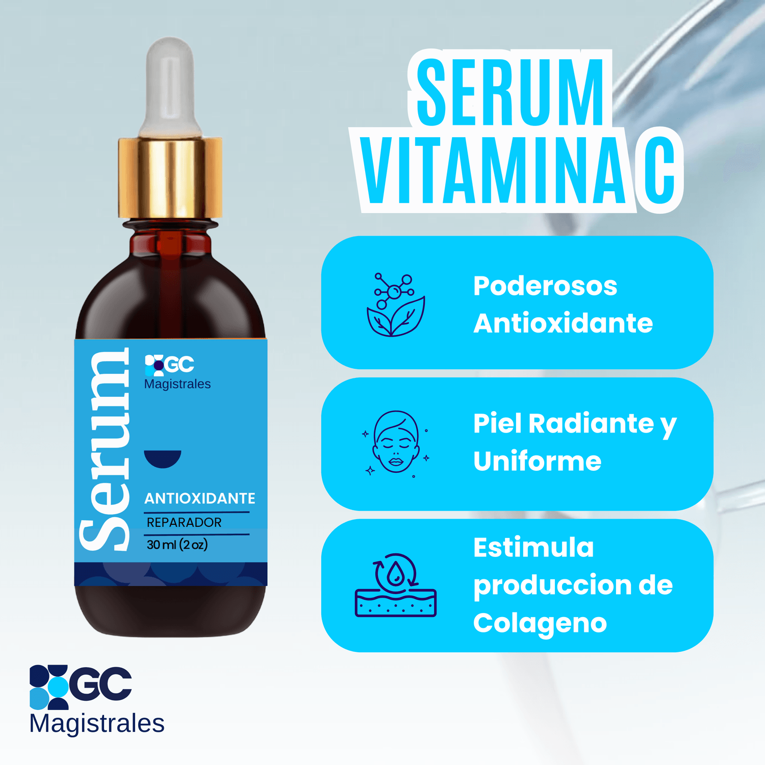 Fórmula “Sérum Antioxidante PA10”, Protección y Luminosidad 🌞✨