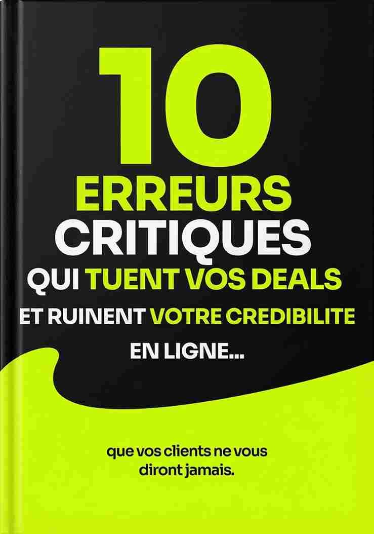 EBOOK - 10 ERREURS CRITIQUES QUI TUENT VOS DEALS