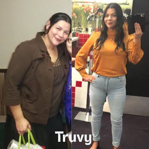 woman weight loss transformation with Truvy