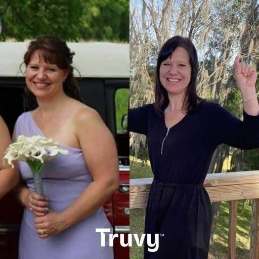 woman happy with her weight loss using Truvy
