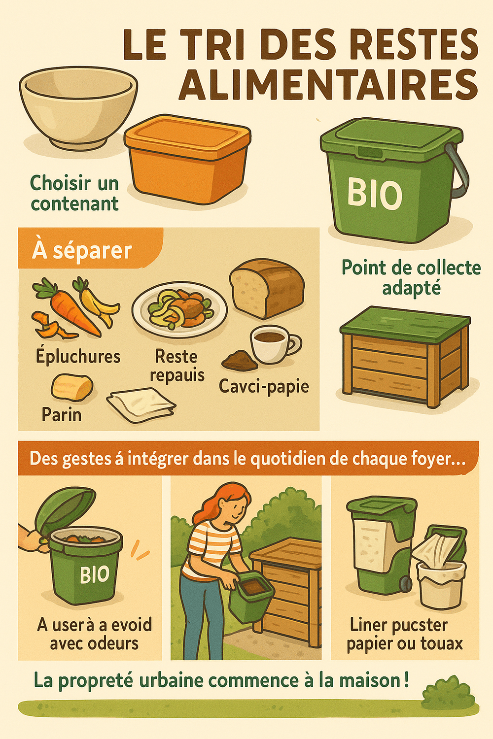 Alt : Comment faire le tri des restes alimentaires