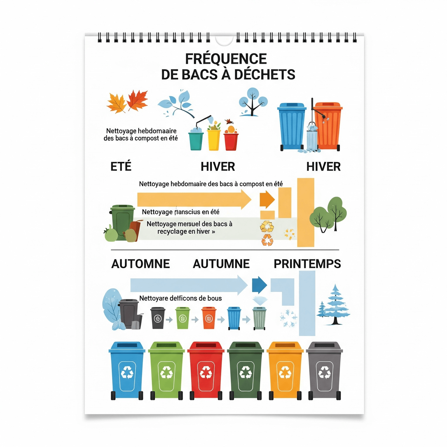Alt : Fréquence de nettoyage de bacs à déchets 