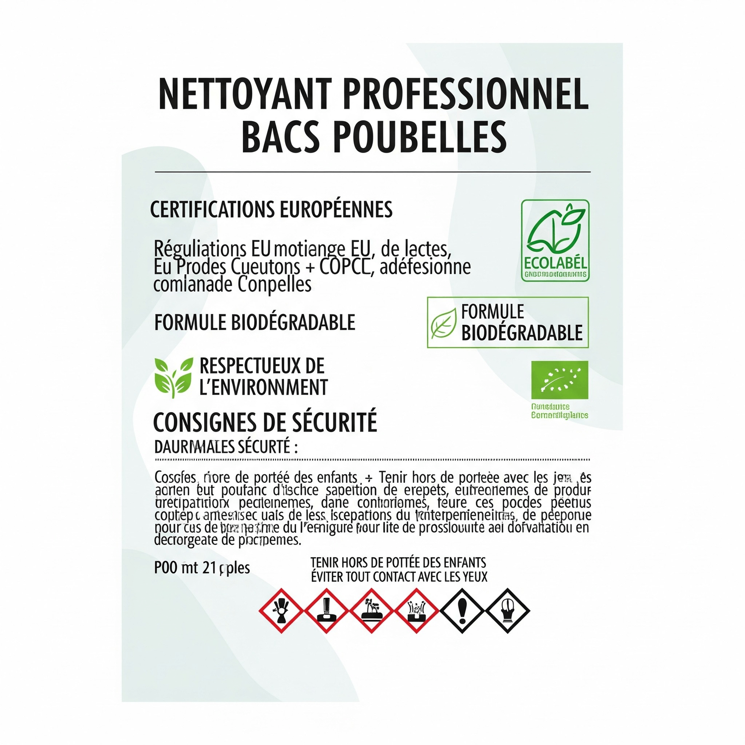Alt : Nettoyant professionnel des bacs poubelles