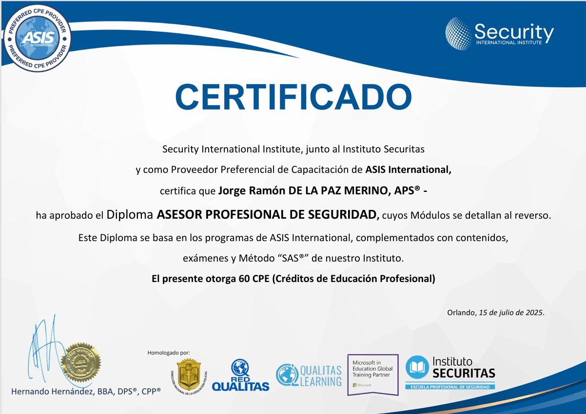 Certificado APS